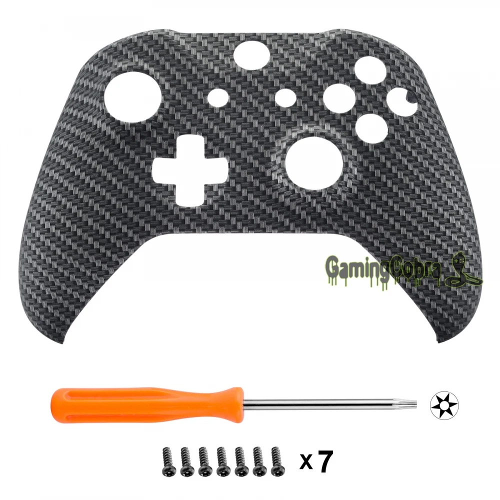Carbon Fiber Designed Soft Touch Top Upper Shell for Xbox One X & One S