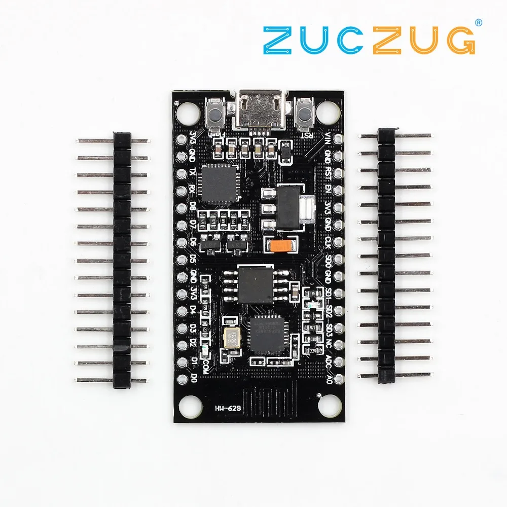 

V3 NodeMcu Lua WIFI module integration of ESP8266 + extra memory 32M flash, USB-serial CP2102.
