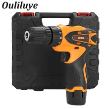 Electric Cordless Drill Drilling Screwdriver Wireless Power Driver Rechargeable Lithium Battery Furadeira Torque Power Tools voto battery rechargeable cordless drill electric screwdriver set lithium power tools screw gun driver 12v red 220v 2018