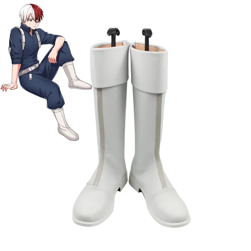 Anime My Hero Academia Shouto Todoroki cosplay costume shoes Boots Custom Made