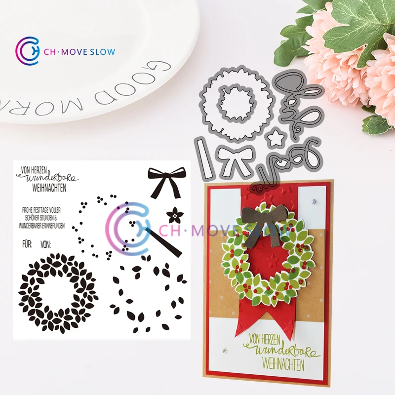

SU retired Willkommen, Weihnacht! 2019 New Arrival Metal Cutting Dies and stamps DIY Scrapbooking Card Paper Craft Stamp Die Set