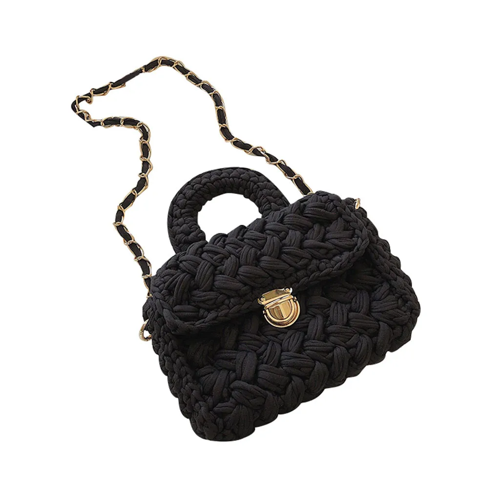 

#35Women's Bag Straw Beach Casual Grass Weaving Bucket Bag Vintage Straw Handbag For Women Ladies Summer Woven Bag Handbag Women