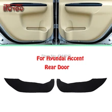Для автомобиль Hyundai Accent внутри дверь задняя крышка с защитой от царапин Защита Анти Удар декоративные подушечки автомобиля Стикеры 4 предмета в комплекте