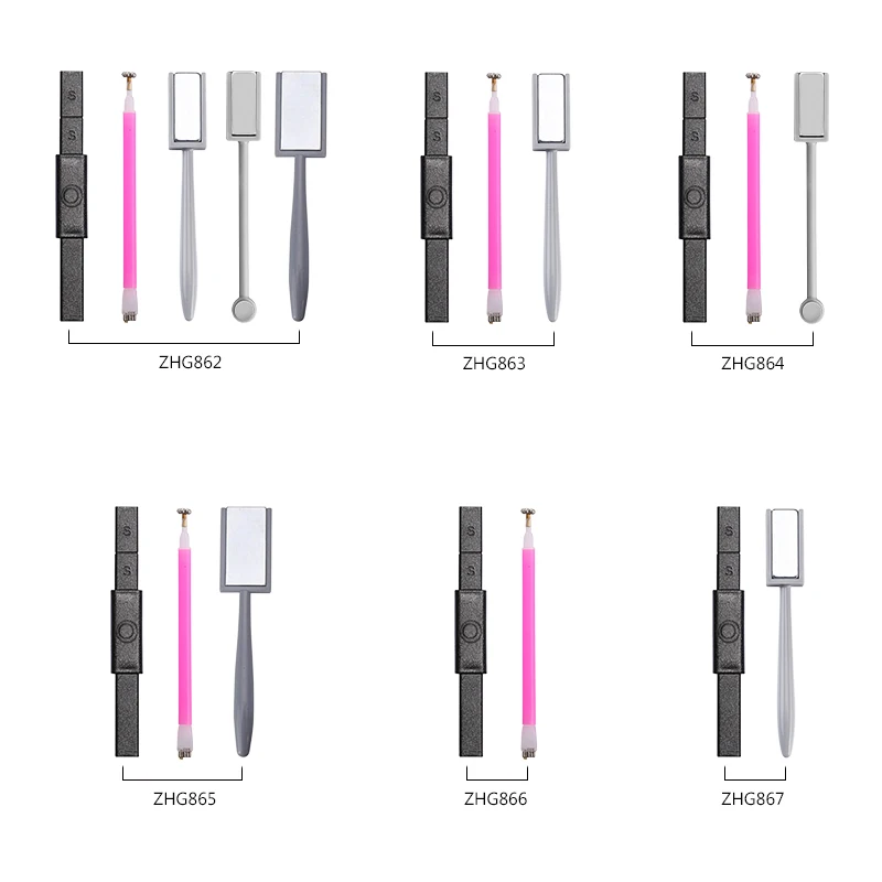BUKAKI, 5 шт.-1 шт., магнитный Набор "кошачий глаз", Гель-лак, двойной конец, сменный, 3D, сделай сам, магнитная доска, инструмент для дизайна ногтей
