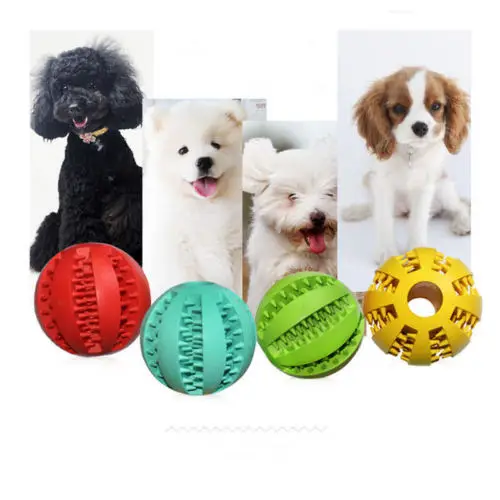 Pet Dog Puppy резиновый мяч жевательная обработка Дозирующий Держатель стоматологические тренировочные игрушки для кормления