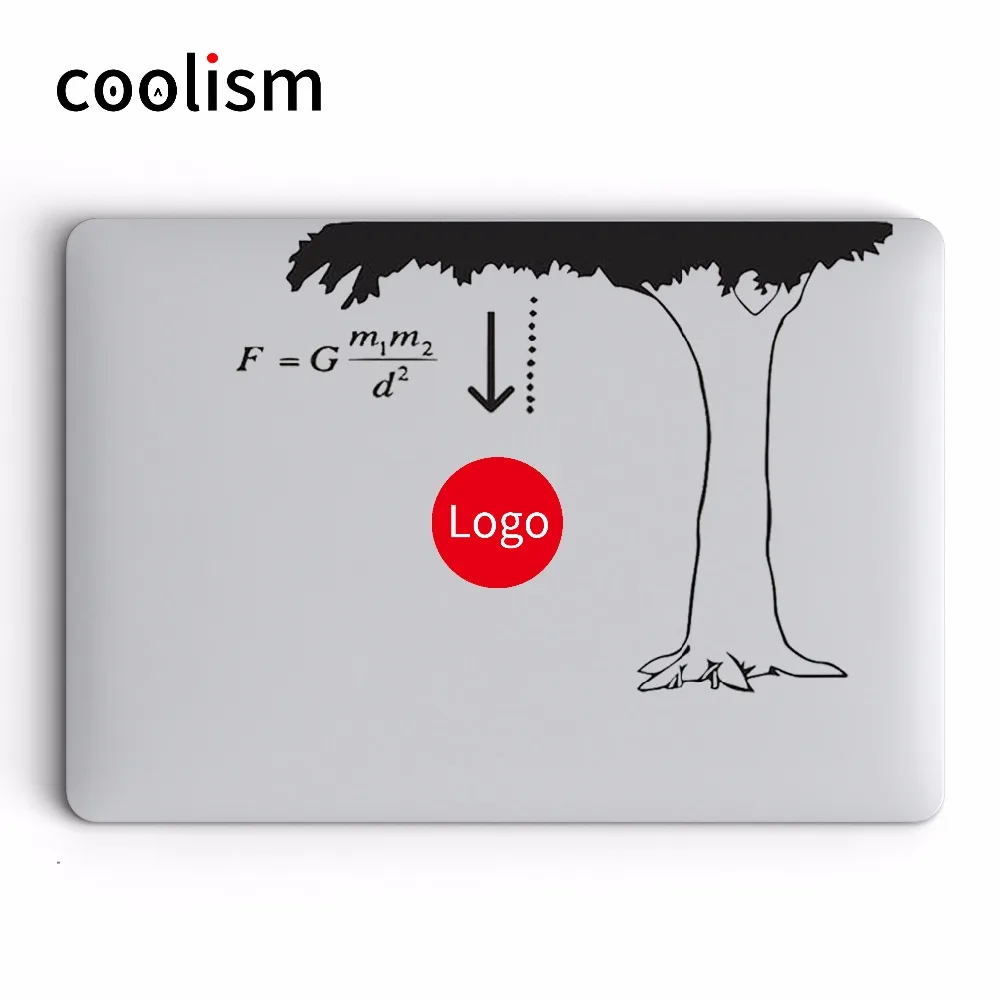 ニュートン法の重力ユーモアラップデカールアップルのmacbook air 13 