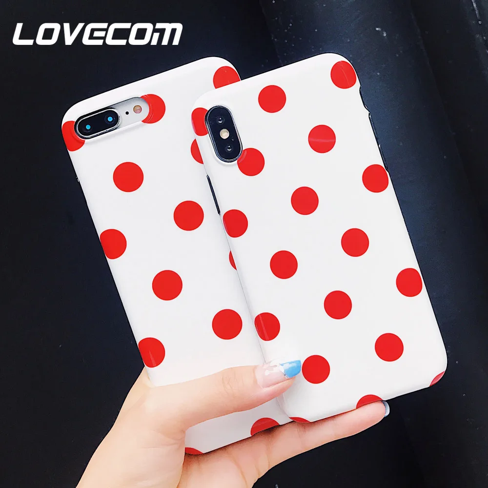 

LOVECOM Wave Point Phone Cases For iPhone XS Max XR 6 6S 7 8 Plus X XS Soft IMD Cute Full Body Coverage Back Cover Case Gifts