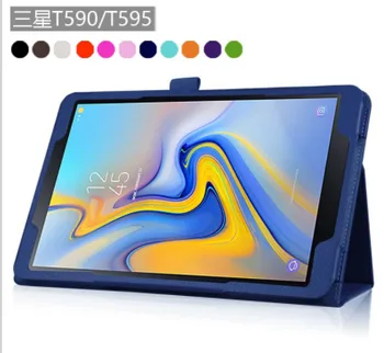 

Good Quality Litchi Stand PU Leather Folio Case Stand Protective Skin Cover For Samsung galaxy tab A 10.5 2018 T590/T595 Cases