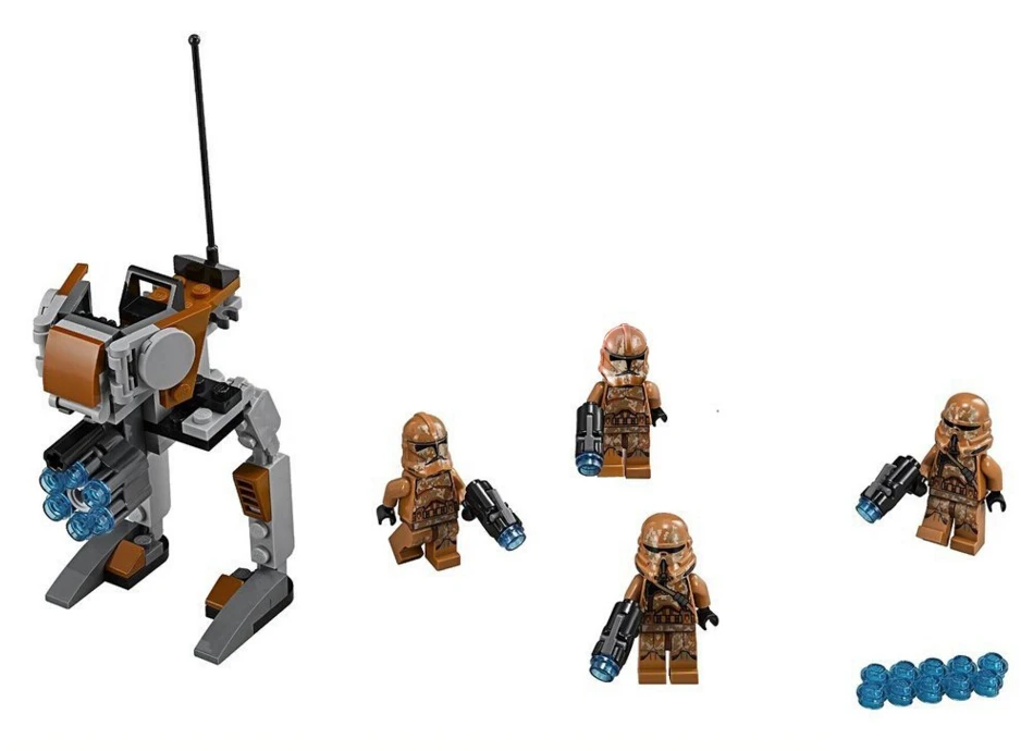 

Bela Star Wars Geonosis Troopers Walker Building Block Set Airborne Clone Troopers Minifigures legoe 75089 Compatible