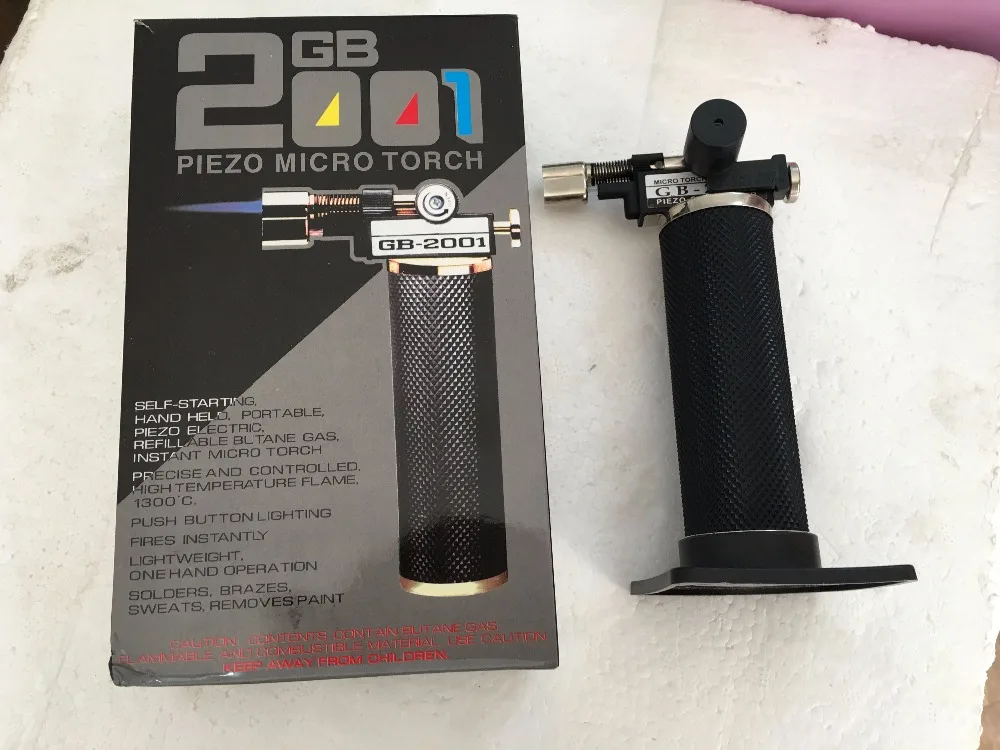 

Free Shipping Micro gas torch GB2001,fire torch lighter,jewelry silver melting solering tool,gold testing torch,Creme Brulee