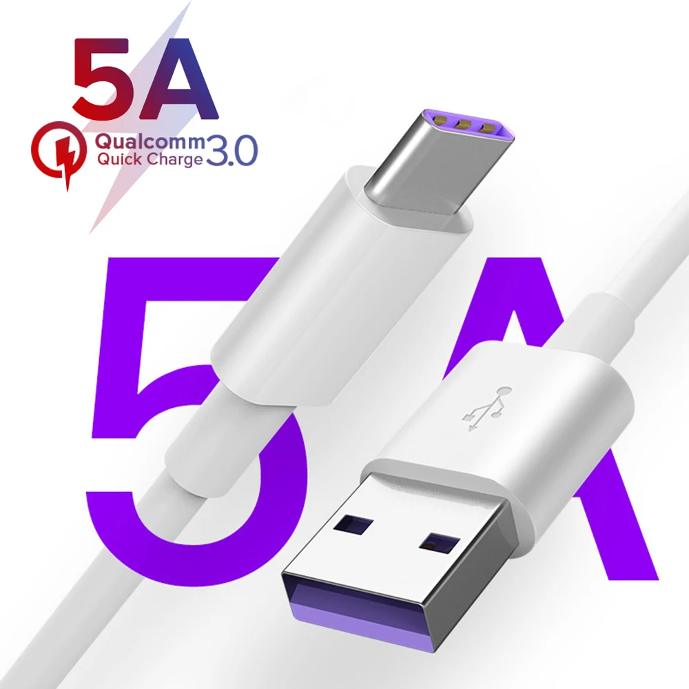 5A супер быстрое зарядное устройство USB кабель для передачи данных 3,1 Тип C кабель 3 м 2 м 1 м QC3.0 для samsung S10 S9 huawei P30 PRO Коврики 20 кабель передачи данных