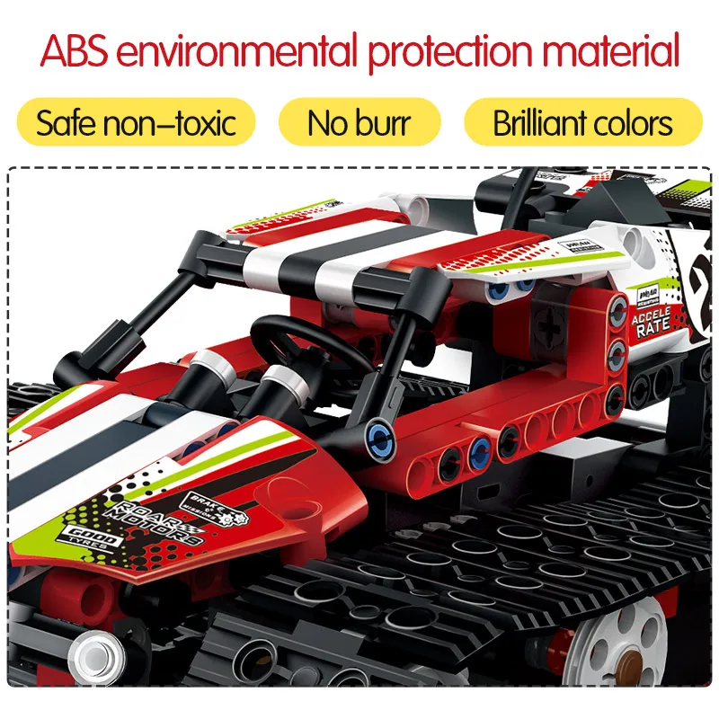 Technic 2 стиля 410 шт. Радиоуправляемый пульт дистанционного управления мотор гусеничный гоночный автомобиль модель строительные блоки кирпичи наборы игрушек для детей