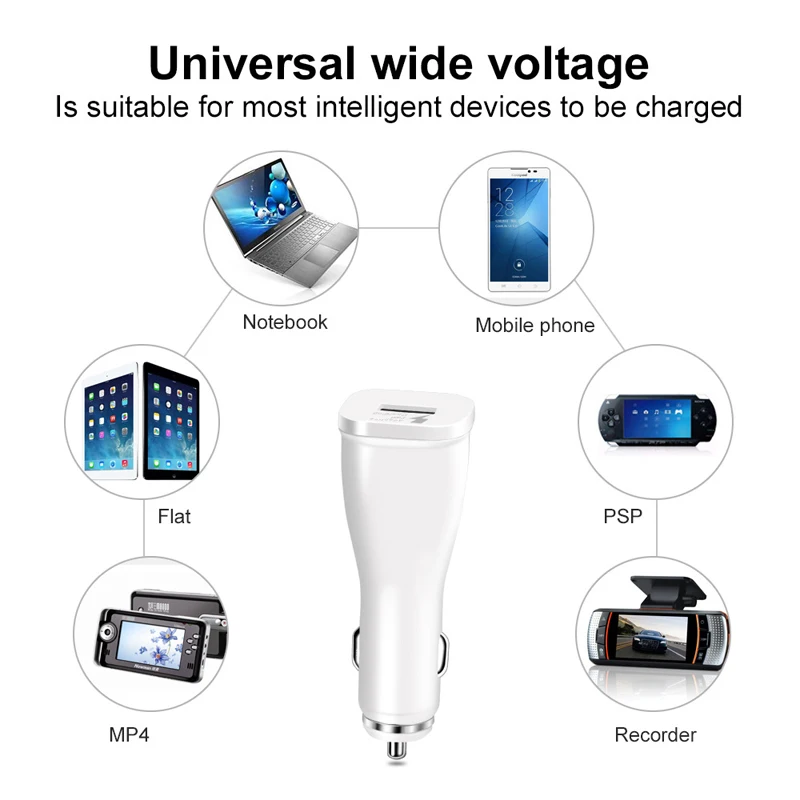 Автомобильное зарядное устройство TORTOYO QC2.0 с одним usb разъемом 5 в 2 1 А адаптер