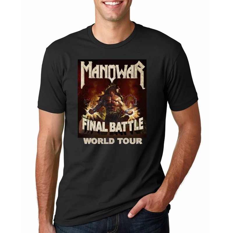 MANOWAR The Final Battle World Tour 2019 T-Shirt Full Dates Men//Women Size S-3XL