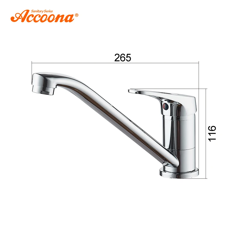 Accoona кухонный кран классический выдвижной Современный полированный