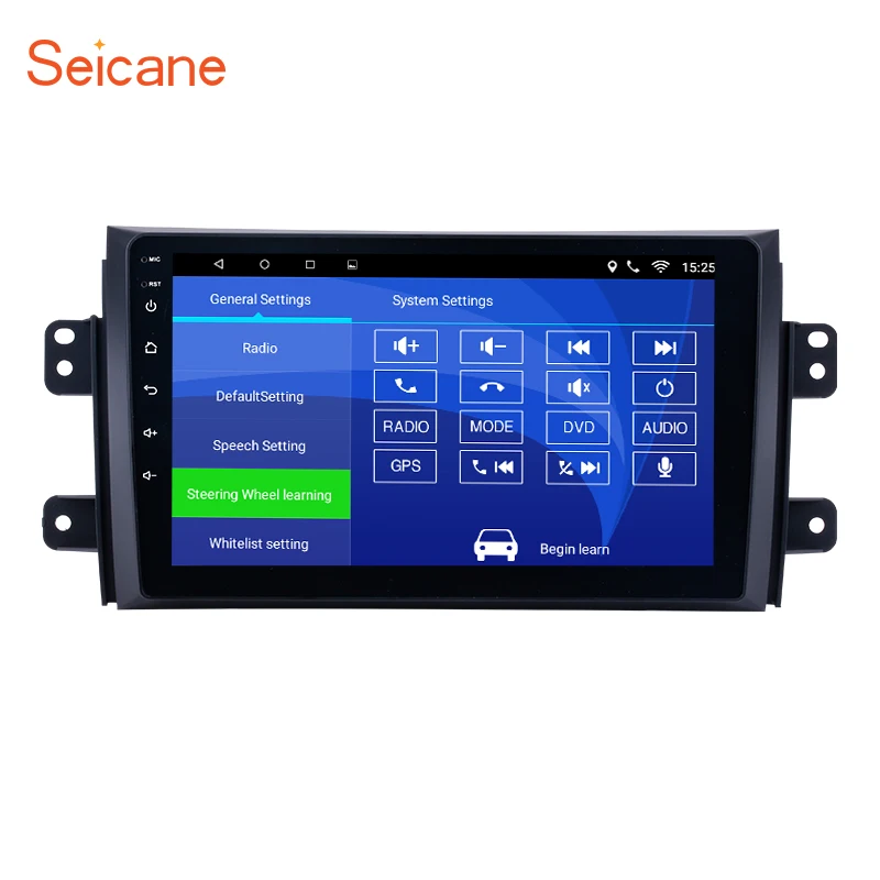 

Seicane Quad-core 2Din 9" Android 8.1/7.1 Car GPS Radio For 2006-2012 Suzuki SX4 with Bluetooth Music WIFI support OBD2 DVR