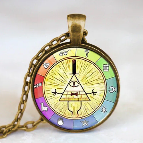 Стимпанк драма мультфильм таинства BILL CIPHER подвеска на колесо ожерелье Доктор Кто