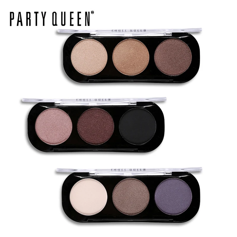 Палетка теней для век из сатина и матовой бронзы 3 цвета|eye shadow|bronze eye shadowsmokey shadow |