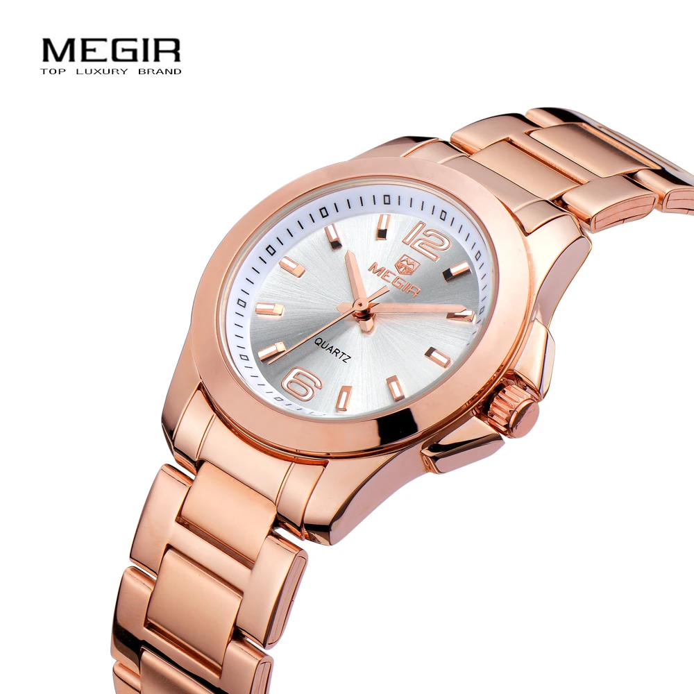 MEGIR Women font b Watches b font Luxury font b Couple b font Dress Wristwatch Relogio