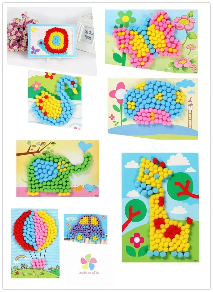 Multi-Size-Colorful-Pompoms-DIY-Dolls-Garment-Handmade-Material-Soft-Fluffy-Pom-Poms-Ball-For-DIY