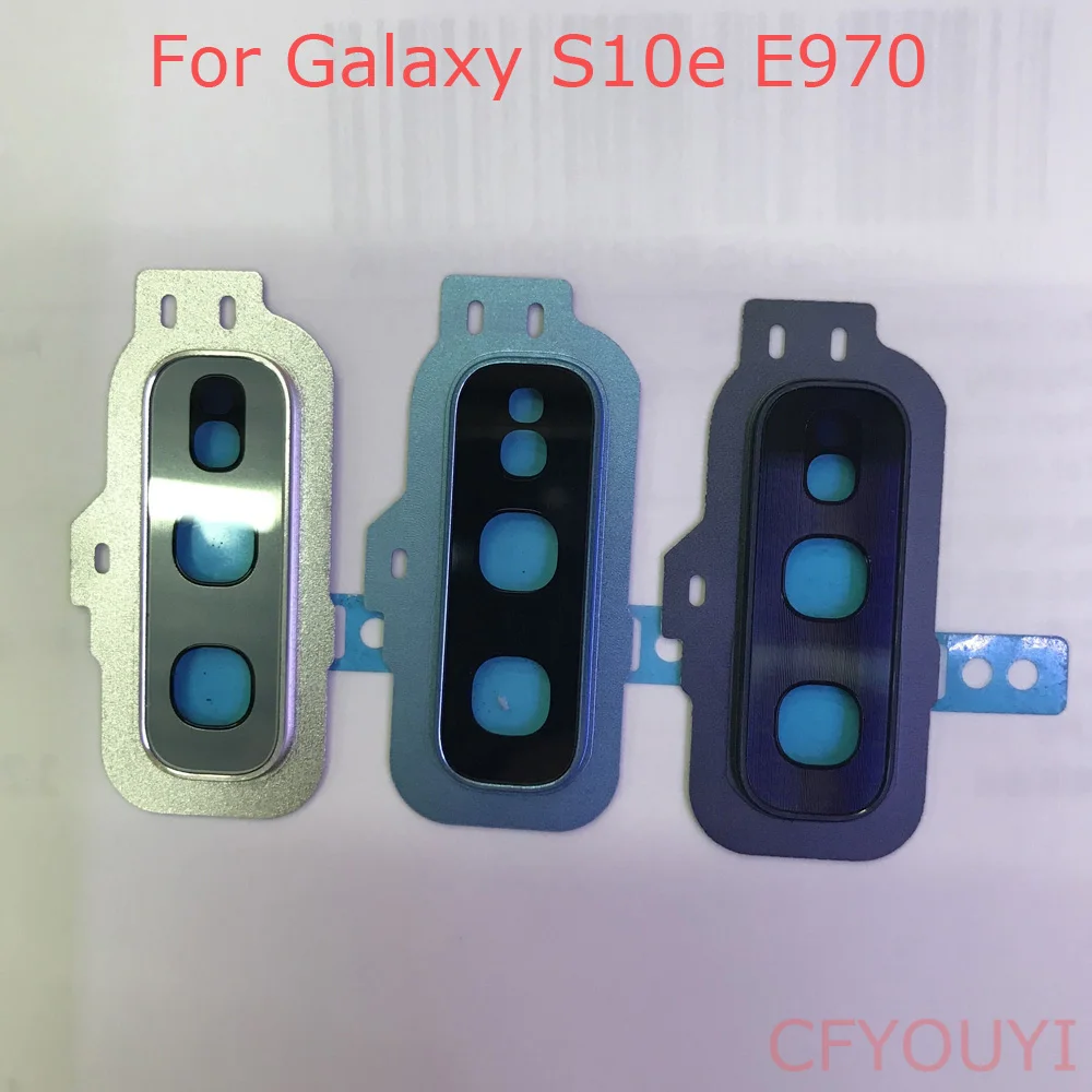 Для Samsung Galaxy S10e G970 Задняя крышка объектива камеры кольцо со стеклянным объективом
