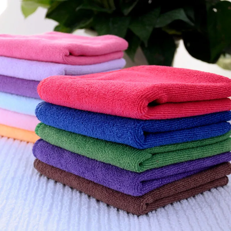 15 шт. 30*30 см кухонные полотенца из микрофибры кухонные аксессуары для кухонных товаров Бытовая ткань для посуды ткань для чистки пола - Цвет: Многоцветный
