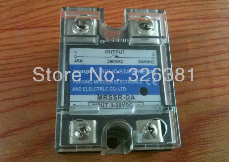 

25A SSR, input 3-32VDC output 24-380VAC single phase solid state relay/Temperature control ssr solid state relay