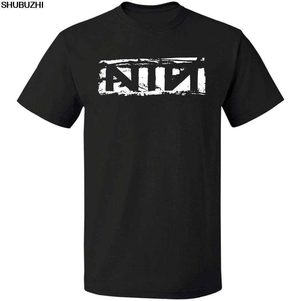 Футболка Nine Inch Nails NIN Trent Reznor Industrial Distressed S-3XL shubuzhi новая футболка с круглым вырезом sbz4406 - Цвет: Черный