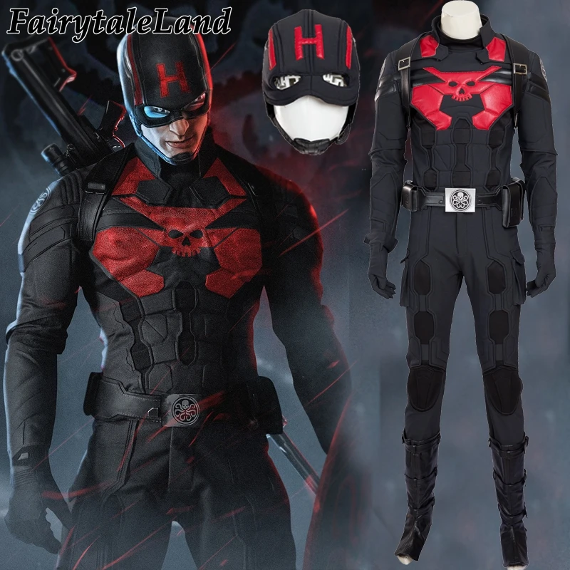 halloween costumes for adult men Captain America HYDRA cosplay costume