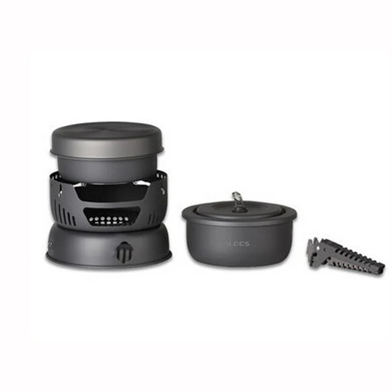 

1set Cookware Outdoor Camping Tableware Pot Picnic Canteen Survival Hiking Military Boiler Frying Teapot Set Kettle Cutlery