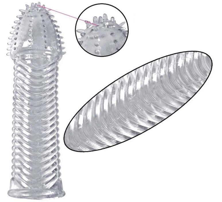hc041 Penis Sleeve Cock Ring Sleeves  Condoms (15)