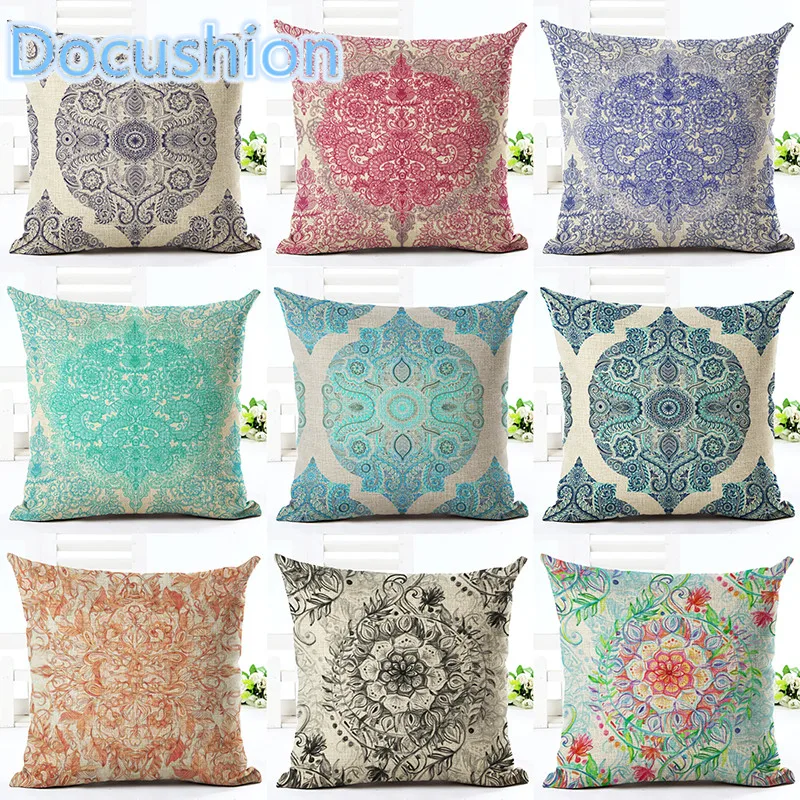 newest 2016 home decor cushion cover bohemian style car home decorative floral printed throw pillowcase cojines - Home Decor Wholesale newest 2016 home decor cushion cover bohemian style car home decorative floral printed throw pillowcase cojines - Home Decor Wholesale