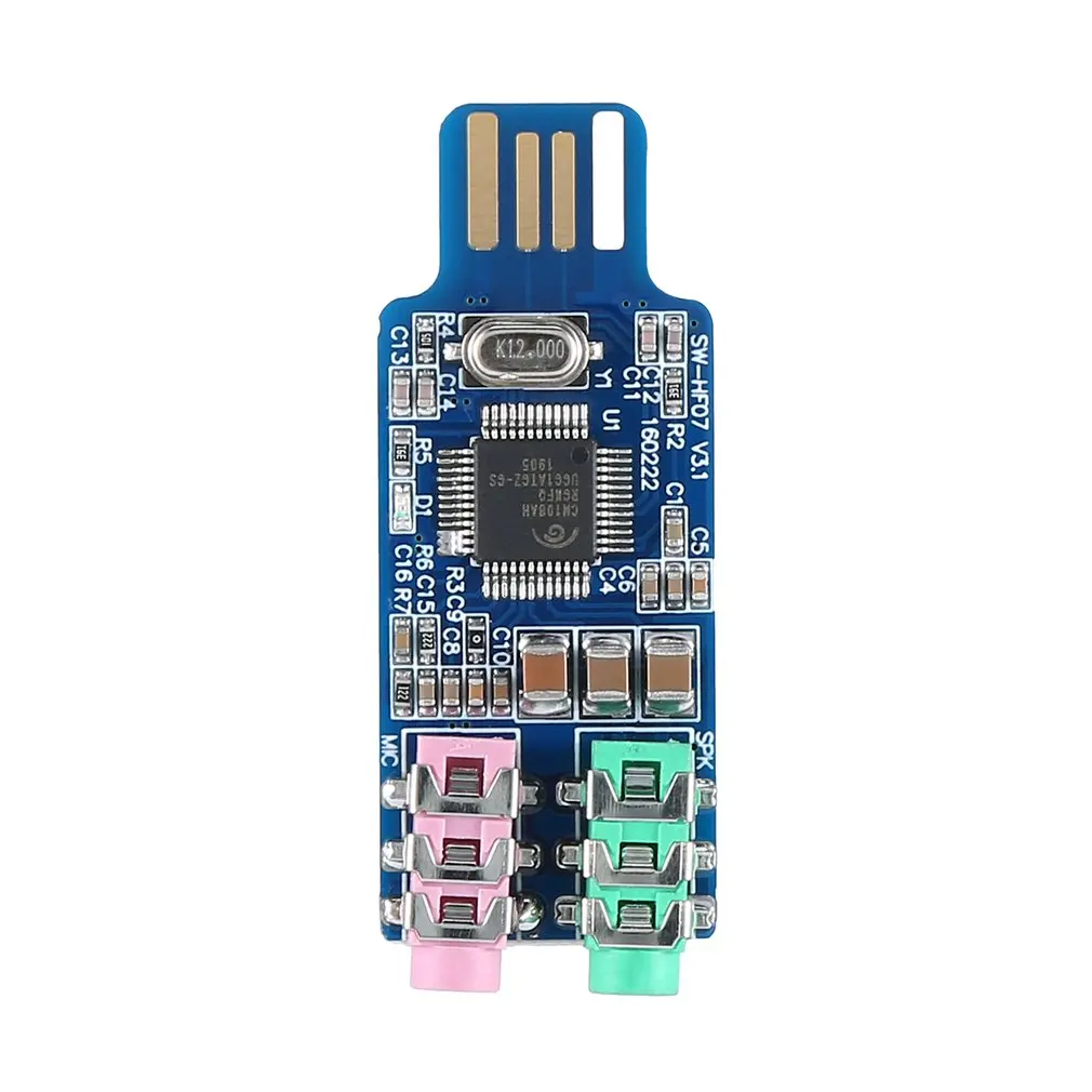 Бесплатная доставка Usb звуковая карта компьютера внешняя ноутбука Оригинал Cm108