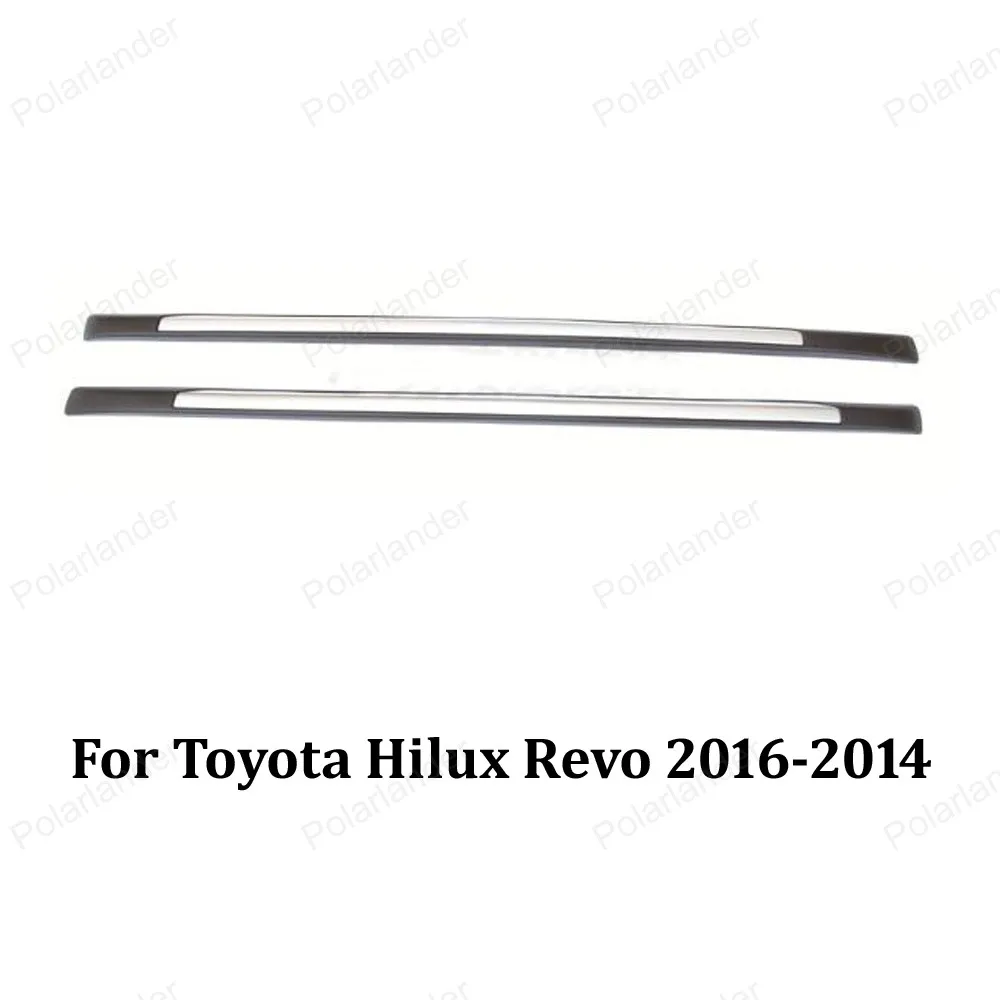 البضائع حامل الأمتعة الأمتعة الناقل سبيكة سقف السيارة رف جانب شريط ل t/oyota h/ilux r/evo 2016-2014 البضائع حامل الأمتعة الأمتعة الناقل سبيكة سقف السيارة رف جانب شريط ل t/oyota h/ilux r/evo 2016-2014