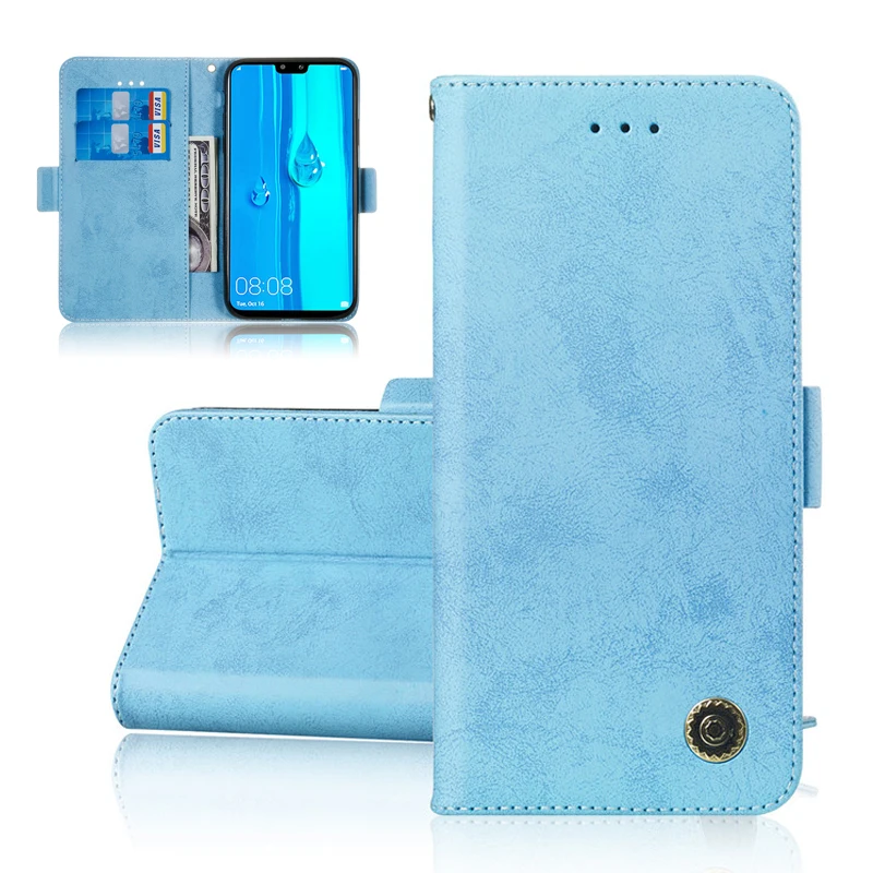 

Flip PU Leather Wallet Cover Case For Huawei Y9 2019 Case Book Stand Card Slots Case For Huawei Y5 Y6 Prime 2018 Fundas Coque