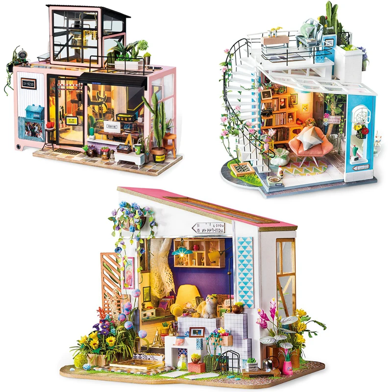 diy miniature house robotime