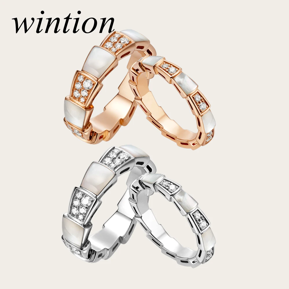 

Wintion BGL s925 ring gift 1:1 Original 100% 925 Sterling Silver Women The same style Jewelry High-end Quality Gift Have logo