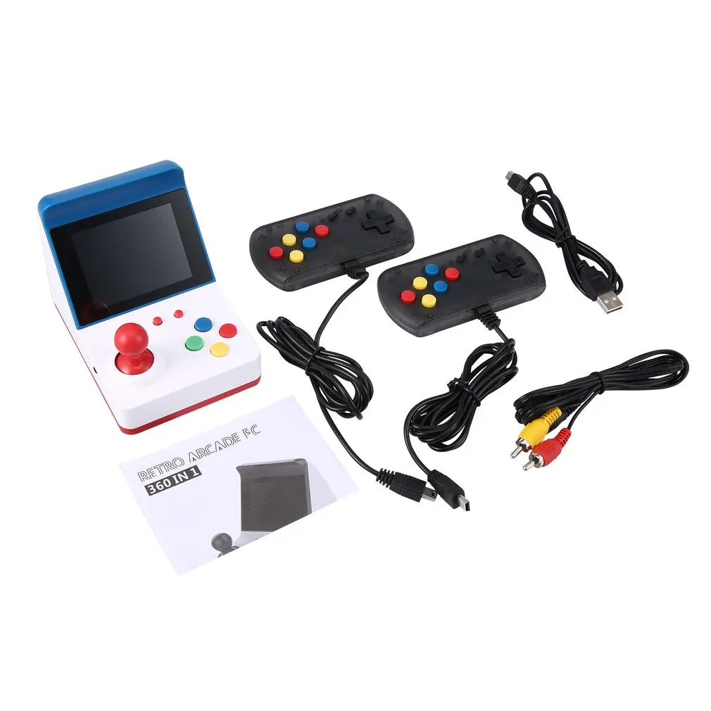 

3inch 8Bit Portable Retro Mini Arcade Station Handheld Game Console Built-in 360 Video Games Classic Family TV FC Game Console