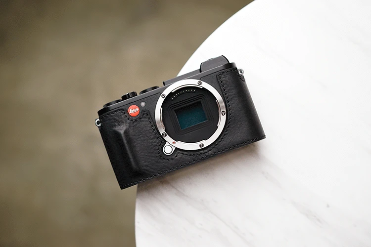 Mr. stone брендовый чехол для камеры Leica CL из натуральной кожи, сумка ручной работы, Половина корпуса, Нижняя крышка - Цвет: Black