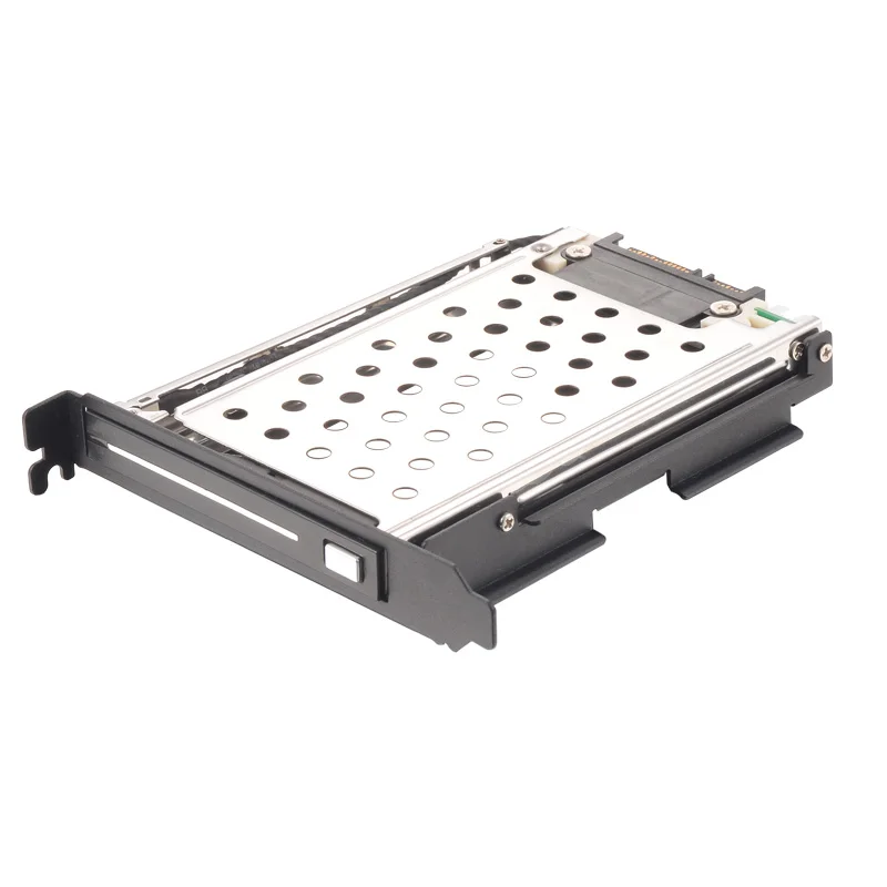 2.5in sata case aluminum hdd caddy tray bracket ssd Internal PCI HDD mobile rack for PCI expansion bay