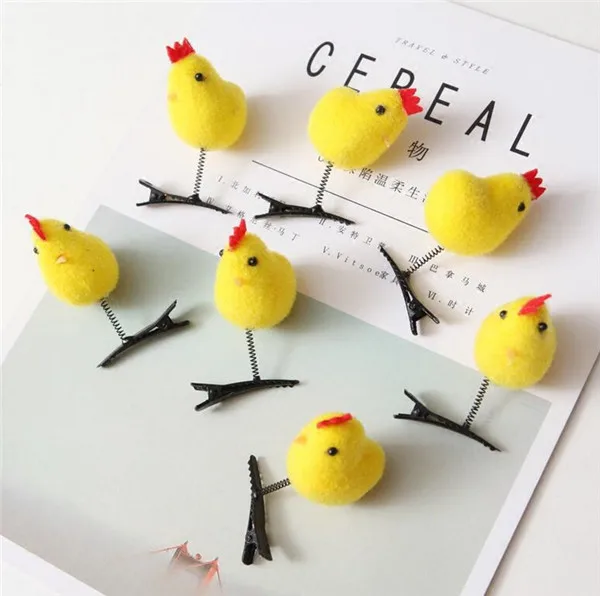 Little Yellow Chicken Hair Clip Fun Make up Decoration - 1