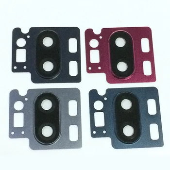 

100PCS For LG G7 G7 ThinQ Main Back Camera Glass Lens with Rear Cam Metal Frame Holder Mobile Phone Replacement Parts