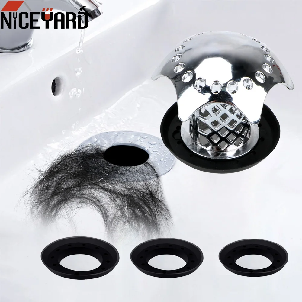 

Shower Sink Drain Cover Prevents Hair From Clogging Sink Filter Bath Plug Shower Drain Hair Catcher Bathroom Accessories