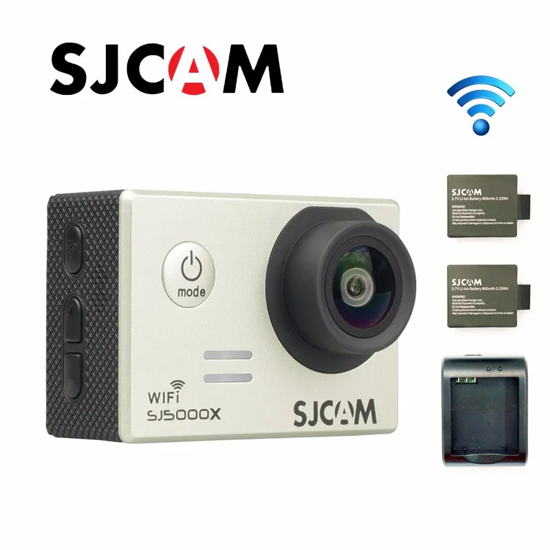 Оригинальная SJCAM SJ5000X Elite WiFi 4K 24fps Дайвинг 30M Водонепроницаемая экшн-камера+ дополнительные 2 шт батарея+ зарядное устройство