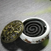 Керамический обратный поток благовоний курильница китайский стиль благовония катушки держатель для благовоний творческий дом офис Декор Incienso Quemador