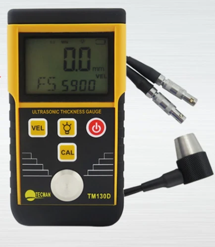

Protable Digital Ultrasonic Thickness Gauge Meter Sound Velocity Measurement Range 1.2~220mm Width Tester Multifunction TM130D