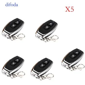 

Remote Control 5 pcs RF 2 key Learning code 1527 EV1527 For Gate garage door controller Alarm 433mhz Receiver included Battery