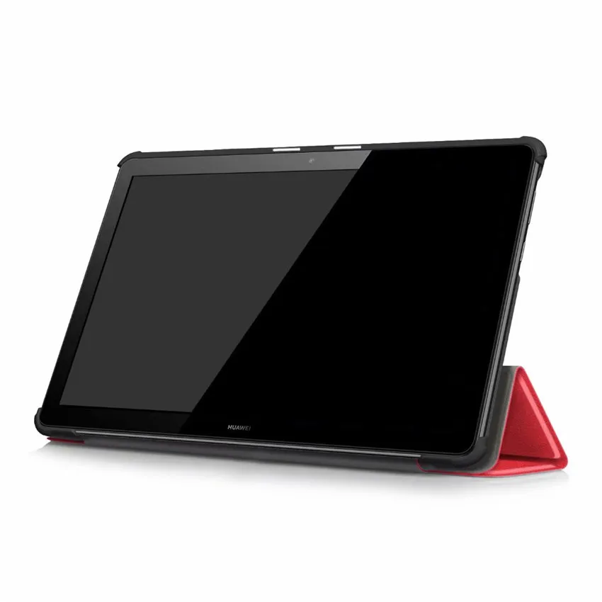 Чехол для huawei MediaPad T5 AGS2-W09/L09/L03/W19 10,1 "10,1 дюйма Смарт Обложка принципиально Tablet Ultra Slim искусственная кожа Стенд Shell