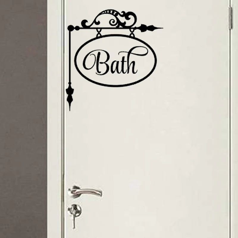 Creative Wall Decals Bath room Wall stickers Home Decor Toilet Decal