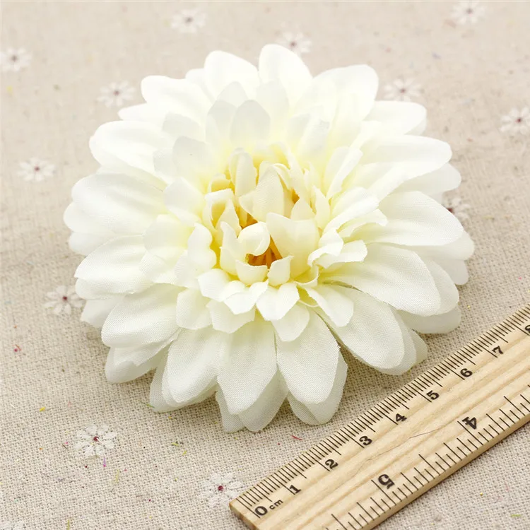10 см искусственные цветы Хризантема свадебный цветок искусственный цветок цветочные украшения из шелка для свадебной арки